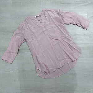 Uniqlo Pink 3/4 sleeve blouse
